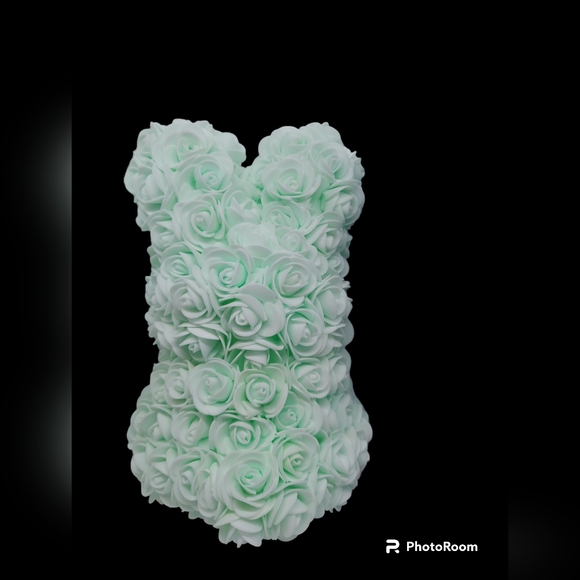 Always And Forever Faux Flower Bunny NIB - Picture 3 of 9